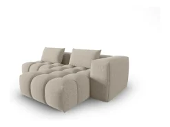 Discount - Sofá modular de canto direito "Lorella" 3 lugares em tecido estrutural areia - 205x145x70cm Sofá