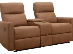 Daoulas Cadeirão duplo reclinável Denim^Loft24 Outlet