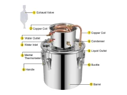 Destilador de Álcool SucceBuy 12.5 L, Kit Moonshine Still, Destilaria de Whisky com Bomba d'Água* Hot