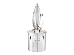 New Destilador de Álcool SucceBuy Alambique 30 L Inox Kit de Fabricação Caseira, Destilador de Moonshine em Aço Inoxidável, Kit de Cerveja Artesanal Caseira Acessório Vinho E Bar