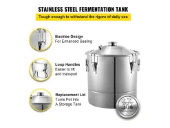 New Destilador de Álcool SucceBuy Alambique 30 L Inox Kit de Fabricação Caseira, Destilador de Moonshine em Aço Inoxidável, Kit de Cerveja Artesanal Caseira Acessório Vinho E Bar