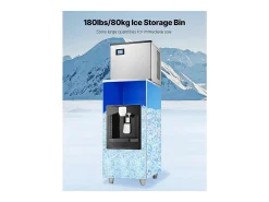 Acessório Vinho E Bar*Dispensador de Cubos de Gelo SucceBuy, 9 kg/min, Dispensador Automático com Triturador, Pés com Altura Ajustável, para Máquina de Gelo de Escritório Multicor