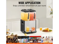Discount Distribuidor de Bebidas Comerciais SucceBuy 12 L x 2 Reservatórios, Distribuidor de Bebidas Geladas e Sucos Frios Acessório Vinho E Bar