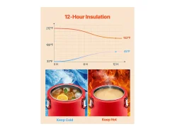 Distribuidor de Bebidas SucceBuy Isotérmico 8 L, Fonte de Água Quente e Fria Não Elétrica com Torneira, Recipiente Isotérmico de Qualidade Alimentar^ Online