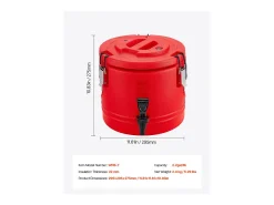 Distribuidor de Bebidas SucceBuy Isotérmico 8 L, Fonte de Água Quente e Fria Não Elétrica com Torneira, Recipiente Isotérmico de Qualidade Alimentar^ Online