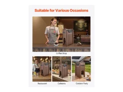 Discount Distribuidor de Bebidas SucceBuy Isotérmico 19 L, Fonte de Água Quente e Fria Não Elétrica com Torneira and Alça, Recipiente Isotérmico Acessório Vinho E Bar