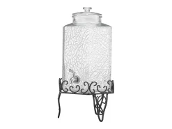 Acessório Vinho E Bar*Distribuidor de Bebidas SucceBuy, Grande Capacidade de 10 L, Fonte de Água em Vidro, Distribuição de Água, Sumo, Limonada, Chá Gelado, para Café Transparente