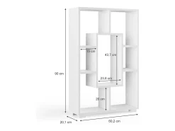 Vicco Prateleira*Divisória de sala 60.2x20.1x90 domus Branco