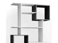 Vicco Prateleira*Divisória de sala branco/antracite 92x29x187.7 cube Cinza antracite