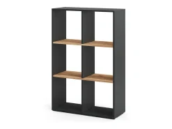 Vicco Prateleira*Divisória de sala carvalho antracite/goldkraft 72x29x107.8 karree Cinza antracite