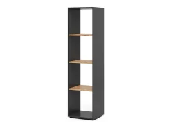 Vicco Prateleira*Divisória de sala carvalho antracite/goldkraft 36.8x33.8x144.9 ludus Cinza antracite