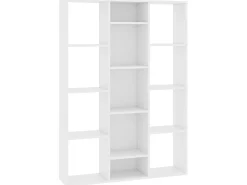 Biblioteca*Divisória/estante 100x24x140 cm derivados de madeira PT776441 Branco