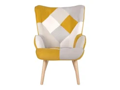Discount Dudeco Poltrona Luca Patchwork Mostarda Poltrona