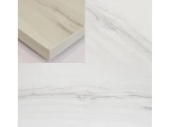 Skraut Home Consola*Escrivaninha Extensível, 99x90x35cm, retrátil, Mesa de Computador, veado Branco