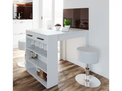 Vicco Móvel De Bar*Esstisch-Set 67x100x77.5 repose Branco