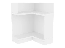 Discount Estante 63,5×45×175 cm - fita LED com mudança de cor - 5 níveis de armazenamento - design de canto - Biblioteca