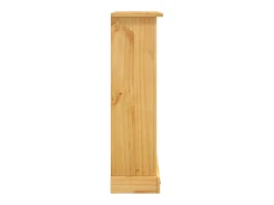 vidaxl Vitrina*Estante 3 prateleiras Corona Range pinho mexicano 80x29x100 cm Castanho