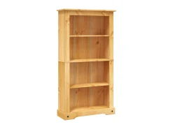 Biblioteca*Estante 4 prateleiras Corona Range pinho mexicano 81x29x150cm PT494245 Castanho
