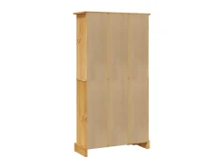 Biblioteca*Estante 4 prateleiras Corona Range pinho mexicano 81x29x150cm PT494245 Castanho