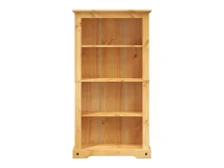 Biblioteca*Estante 4 prateleiras Corona Range pinho mexicano 81x29x150cm PT494245 Castanho