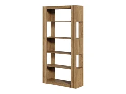 Estante aberta de 5 níveis e estante para livros, estante de 180 cm de altura, prateleiras de madeira de armazenamento de exibição de pé*Tribesigns New