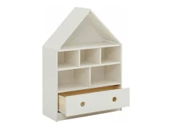 Loft24 Biblioteca*Estante Alandra Alandra Carvalho Creme Branco