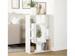 vidaxl Biblioteca*Estante Branca 63x20x90 cm Madeira Engenheirada Branco