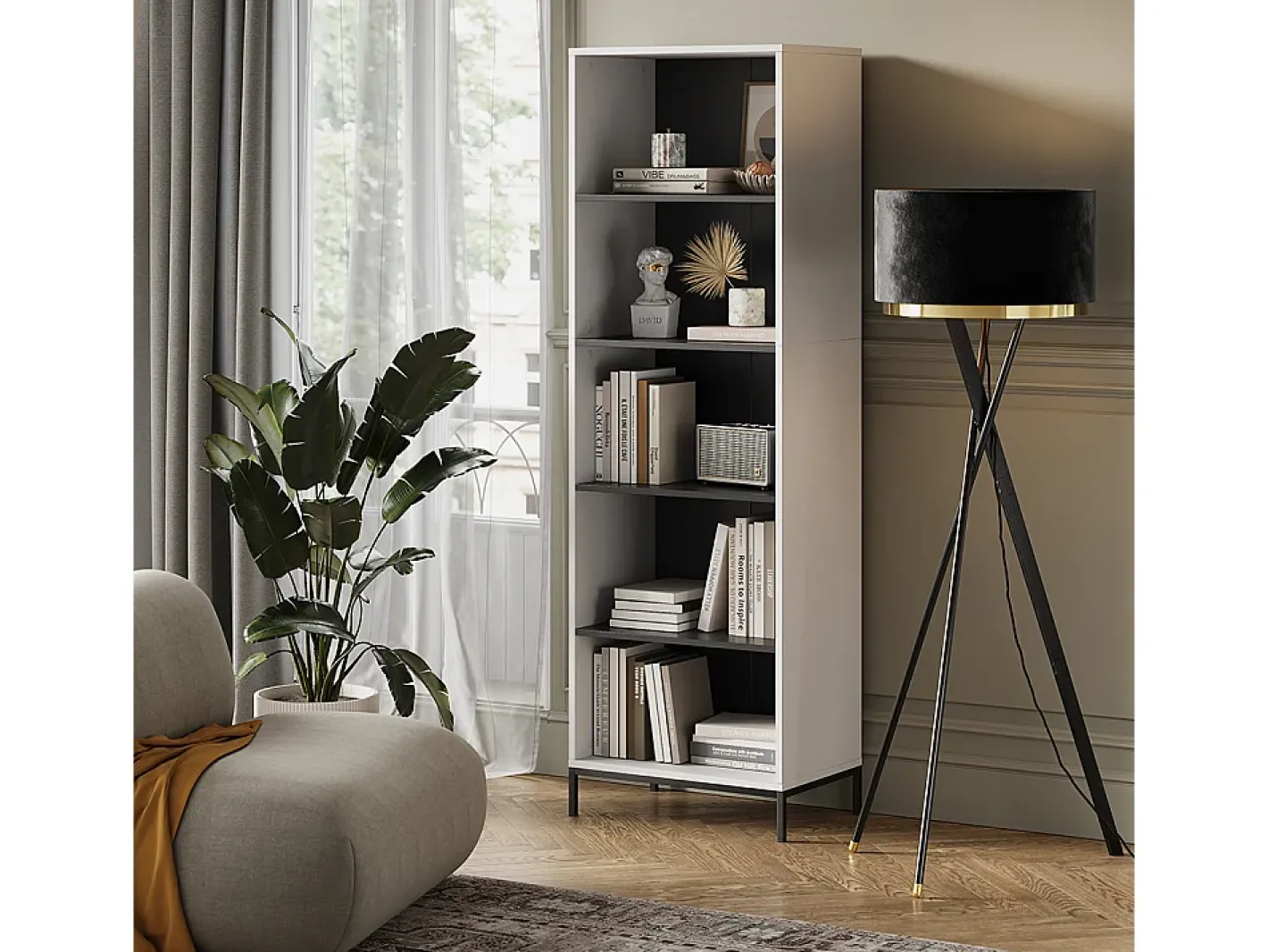 Vicco Prateleira*Estante 60x40x180 eliza Branco