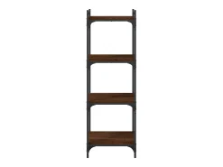 Biblioteca*Estante c/ 4 prateleiras derivados de madeira carvalho PT567990 Castanho