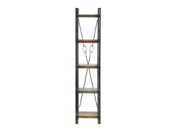 Best Estante c/ 5 prateleiras 40x30x180 cm madeira recuperada maciça PT668602 Biblioteca