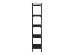 Biblioteca*Estante c/ 5 prateleiras 60x30x154cm derivados de madeira PT859556 Preto