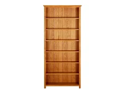 vidaxl Vitrina*Estante c/ 7 prateleiras 90x22,5x200 cm madeira carvalho maciça Castanho