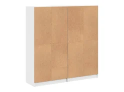 vidaxl Vitrina*Estante c/ portas 136x37x142 cm derivados de madeira Branco
