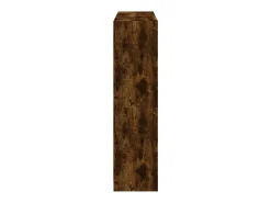 vidaxl Vitrina*Estante c/ portas 136x37x142 cm deriv. madeira carvalho fumado Natural claro