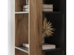 Vicco Prateleira*Estante carvalho viking 36x36x188 eliza Natural escuro