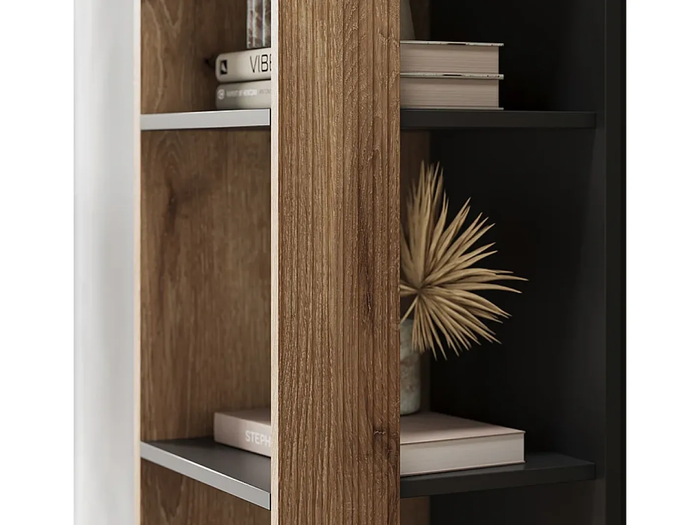 Vicco Prateleira*Estante carvalho viking 36x36x188 eliza Natural escuro