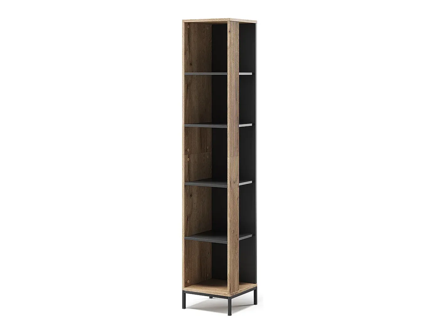 Vicco Prateleira*Estante carvalho viking 36x36x188 eliza Natural escuro