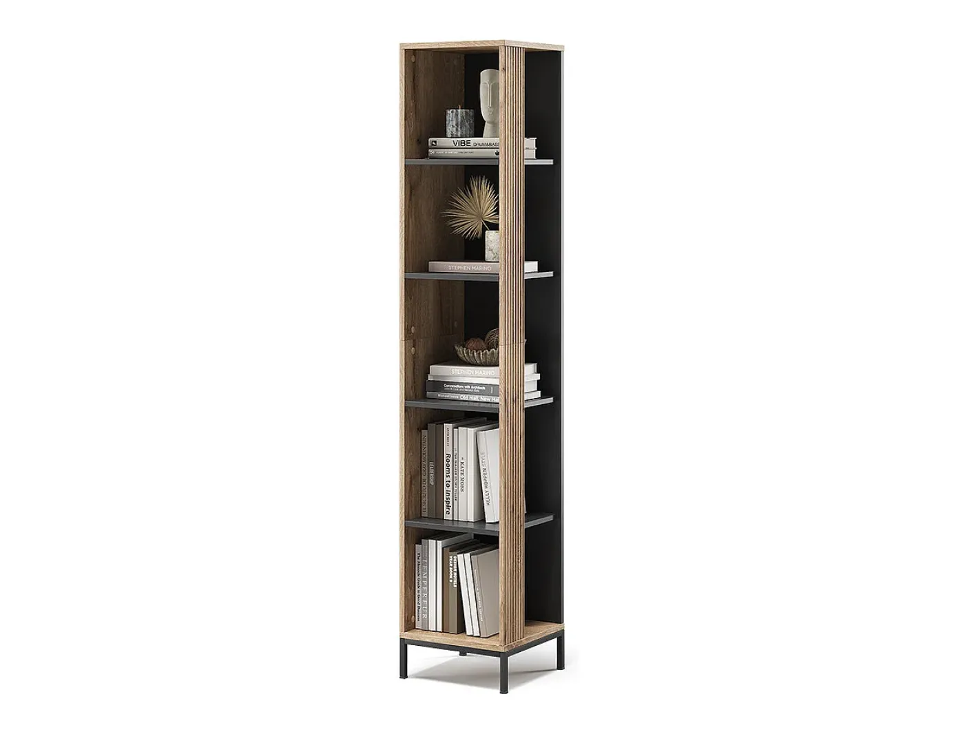 Vicco Prateleira*Estante carvalho viking 36x36x188 eliza Natural escuro