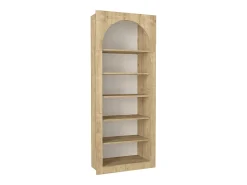 Vente-unique Biblioteca*Estante com 6 nichos - - CYMORA Natural claro