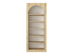 Vente-unique Biblioteca*Estante com 6 nichos - - CYMORA Natural claro