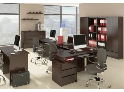 Estante de Armazenamento Venge R60 com 3 Gavetas e 2 Portas - 60x180x35cm*Akord Clearance