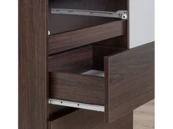 Estante de Armazenamento Venge R60 com 3 Gavetas e 2 Portas - 60x180x35cm*Akord Clearance