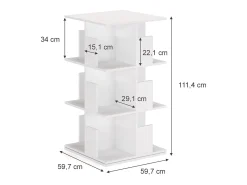 Vicco Prateleira*Estante de livros 59.7x59.7x111.4 alfa Branco