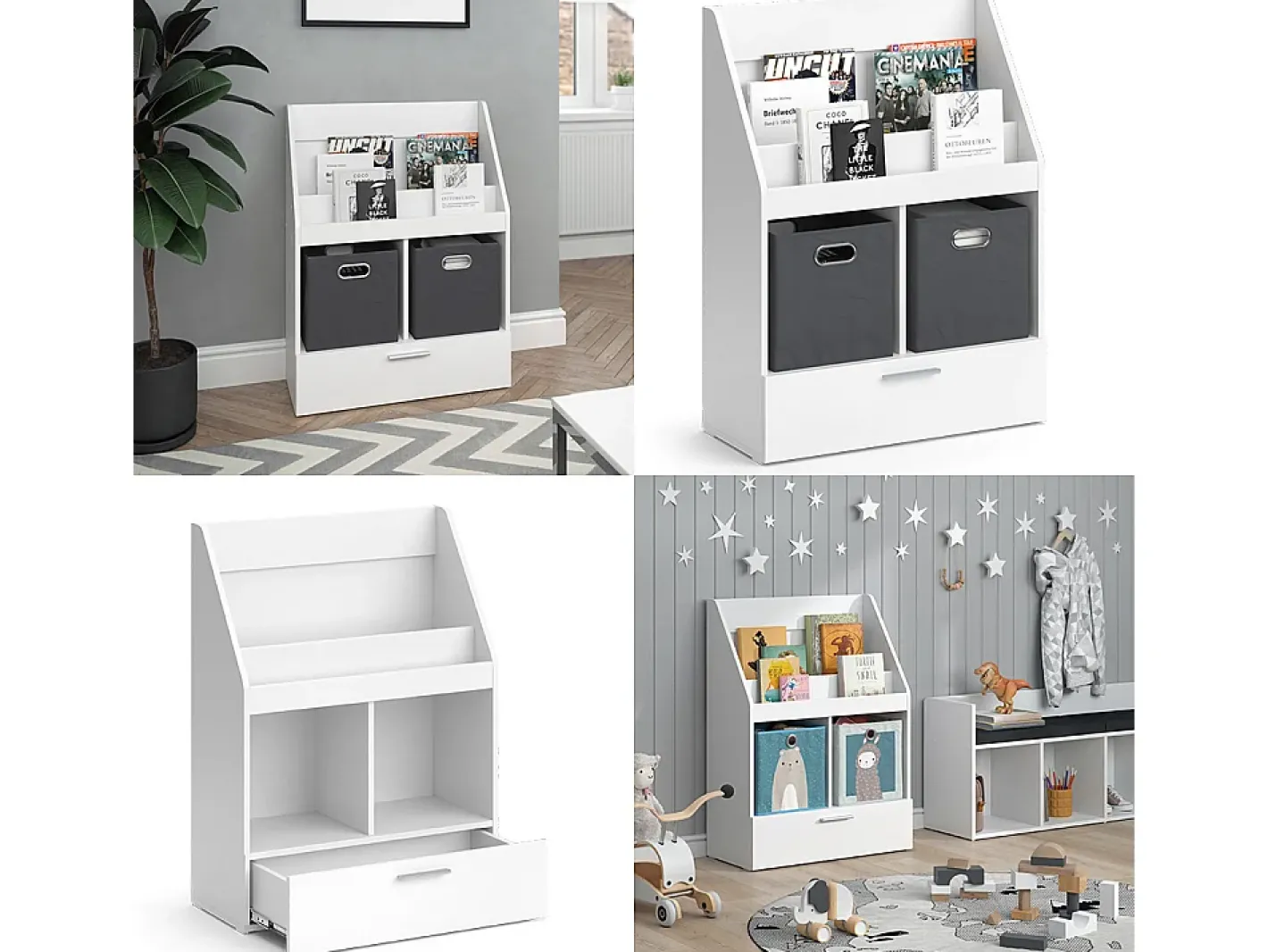 Vicco Prateleira*Estante de livros 72x31.2x96.2 luigi Branco