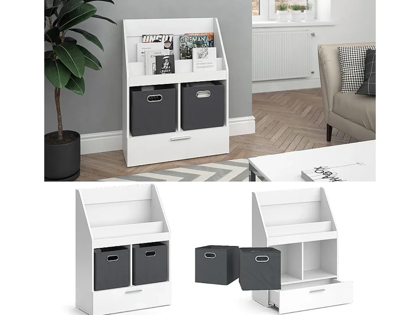 Vicco Prateleira*Estante de livros 72x31.2x96.2 luigi Branco