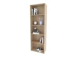 Vicco Prateleira*Estante de livros sonoma 60x30.4x190 bob Natural claro