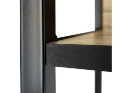Hot Estante estilo loft com prateleiras de madeira 50 cm Preto, Carvalho Artisan 50x32x192 cm Prateleira