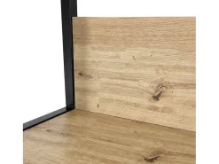 Hot Estante estilo loft com prateleiras de madeira 50 cm Preto, Carvalho Artisan 50x32x192 cm Prateleira