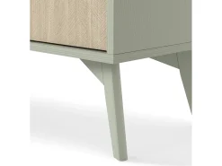 Outlet Estante: Eucalipto / Espinha de peixe scandi , pés madeira, 80 x 160 x 38cm Biblioteca
