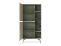 Outlet Estante: Eucalipto / Espinha de peixe scandi , pés madeira, 80 x 160 x 38cm Biblioteca